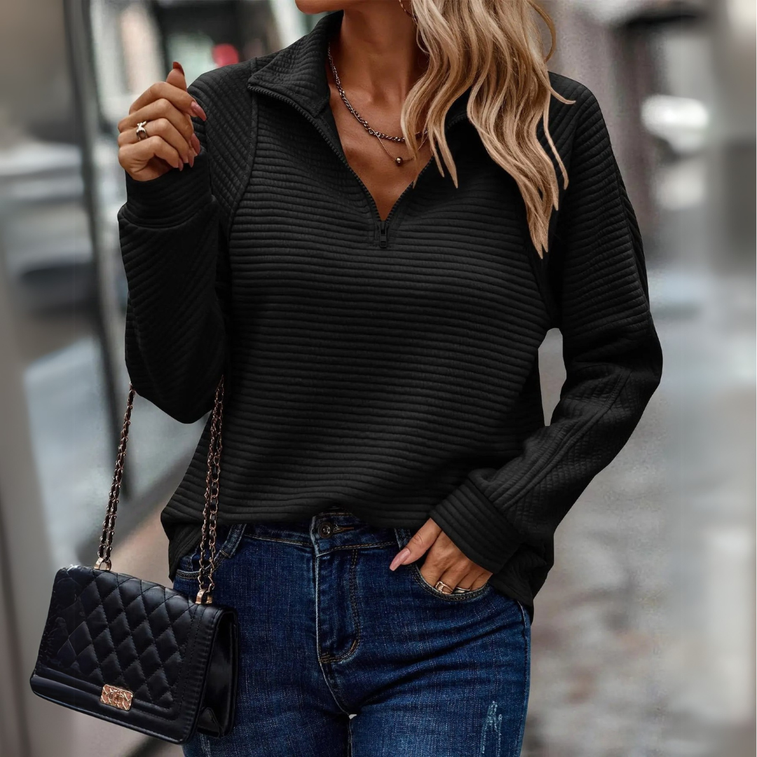 Dylisa - Elegant Zip Sweater